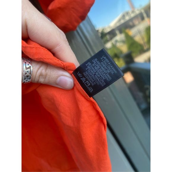 Marc Jacobs "It's Only Rock and Roll" Orange Button Up Blouse, Size 6 -Halloween - Picture 7 of 12